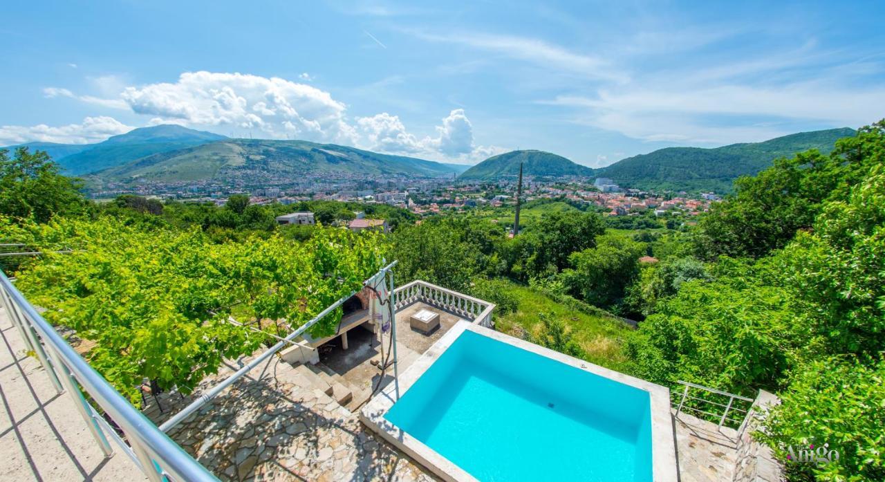 Perfect View Of Mostar - With Swimming Pool Exteriör bild